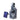 Solar fountain with four ribbed bowls and top spout, compact solar panel included