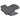 Dark gray swing chair cushion with tufted padding and fold-over seat