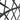 Black wicker lattice detail with woven strands on swing basket frame