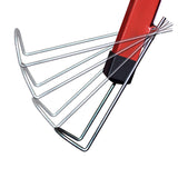 Rolling plasterboard lifter hoist, metal support arms and clamp detail
