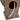 Stone-look fountain with curved water outlet tube from hidden reservoir
