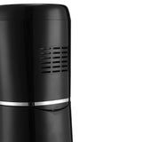 Black stand mixer rear air vent panel with glossy metal band