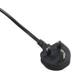 Power cord plug with two-prong outlet end