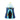 Blue Mongolian yurt play tent with moon top, stars along the roof, teal inner door