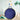 Round navy storage bag with yellow trim for yurt play tent