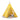 Yellow kids play tent teepee with large open front and grid fabric