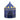 Blue star-and-moon kids play tent, peaked top, front mesh window/door
