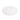 White oval plush tree skirt pad with gathered edge and small loop detail