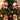 Set of 4 plush Christmas ornaments on a tree: snowman, Santa, reindeer, bear