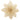Gold glitter sequined artificial poinsettia ornament flower, multi-petal design.