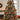 Christmas tree ornament set with dyed real pine cones and white speckled paint