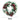 32cm snow-flocked Christmas wreath with pinecones, red berries and white baubles