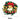 30cm Christmas wreath with green foliage, red bow, gold bells, and red and gold baubles
