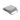 Light grey deep seat lawn chair cushion, folded seat and back with tie straps