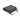 Dark grey deep seat lawn chair cushion, padded seat and back with tie straps