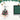 Mini artificial Christmas tree with silver star topper, shown with size dimensions