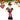 Standing Santa Claus plush doll with red pants, green plaid vest, brown hat with holly, white beard