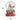 Santa Claus snow globe ornament with red house and tree under glass dome, 8cm x 12cm