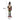 Christmas nutcracker soldier figurine, 30cm tall; base 9cm wide; black hat and multicolor uniform
