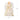 Cream angel tree topper with feather wings, 21 cm wide x 31 cm tall
