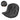 Thick egg swing chair cushion, black, tufted curved design with size markings