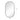 Black oval wall mirror with rounded top and bottom frame, smooth reflective glass.