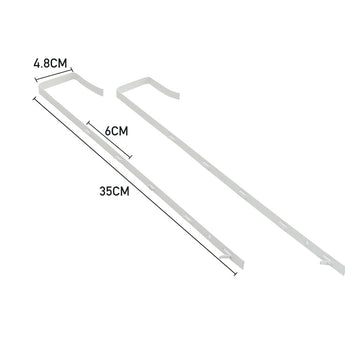 Bracket size: 35cm long, 4.8cm wide, 6cm gap