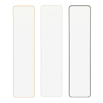Door-hanging full length mirror options: gold, white, and black rounded frames