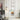 Door mirror, full length, rounded corners, and white frame