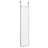 Full-length door mirror with rounded edges and gold-toned frame