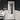 Door-hanging full length mirror with rounded corners and gold-toned trim