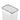 Clear rectangular food container with gray-trimmed hinged lid