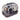 Hamster cage outdoor habitat with domed clear plastic shell and black metal wire frame