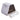 Enclosed cat litter box with hinged open top and oval entry; white base and dark hood.