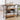 Rolling serving bar cart with two-tier wood shelves and wine rack with bottle slots