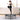 Schwarzes 38-Zoll Fitness-Trampolin rund mit Sprungmatte und vier höhenstabilen Beinen