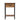 Wooden side table with one drawer and lower shelf, round black knob