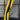 Yellow padded strap with black zipper on trampoline safety net