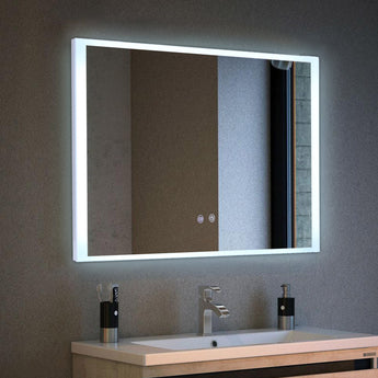 Rahmenloser LED-Wandspiegel mit Anti-Beschlag, dimmbaren Leuchtrahmen