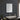 Single-door LED mirror cabinet with slim frameless border and touch icons