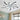 LED acrylic ceiling fan with clear center, black-tipped blades and white housing