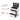 White cosmetic trolley case open on black-lined organizer with drawer storage sections