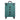 Dark green cosmetic trolley case with side handle, front locks, and 4 caster wheels