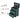 Dark green 3-in-1 cosmetic trolley case organizer trays and compartments (diagram)