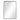 Rectangular wall mirror with black metal frame and rounded corners, 50cm
