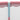 Pink trampoline top pad with light-blue support pole and mesh safety net wall