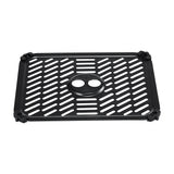 Air fryer dual basket accessory rack tray with raised grill-style slots