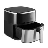 6L air fryer Black with open drawer basket and pull handle visible