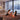PTC space heater standing unit with glowing heat panel