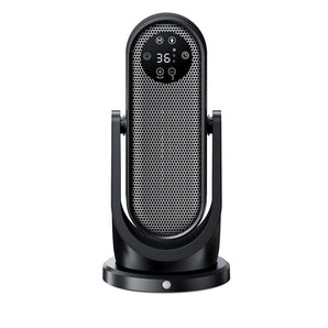 PTC space heater front grille and control panel, 36°C display
